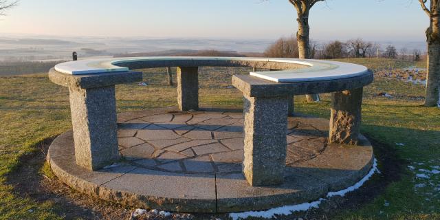 Table d'orientation à la Croix de Virine à Circourt