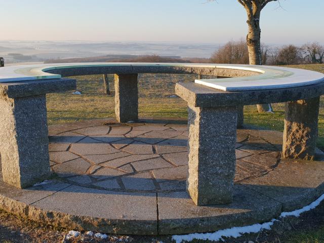 Table d'orientation à la Croix de Virine à Circourt