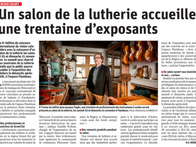 Salon De La Lutherie 2021